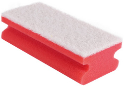 Image HYGOCLEAN Reinigungsschwamm Colour, Softvlies, rot/weiß
