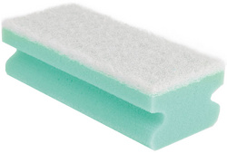 Image HYGOCLEAN Reinigungsschwamm Colour, Softvlies, grün/weiß