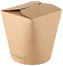 Image NATURE Star Snackbox Asia, rund, 800 ml, braun