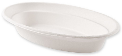 Image NATURE Star Zuckerrohr-Schale, oval, 680 ml, weiß