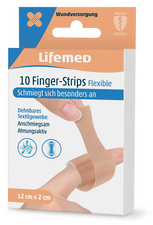 Image Lifemed Finger-Strips "Flexible", hautfarben, 10er