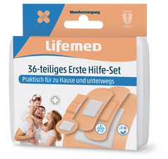 Image Lifemed Erste-Hilfe-Pflaster-Set, 36-teilig