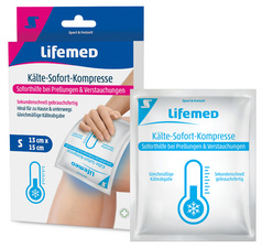 Image Lifemed Kälte-Sofort-Kompresse, 150 x 130 mm, weiß