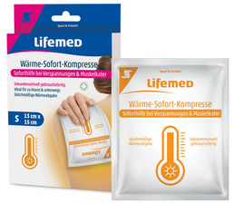 Image Lifemed Wärme-Sofort-Kompresse, 150 x 130 mm, weiß