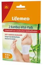 Image Lifemed Bambus-Vital-Pads, 80 x 60 mm, weiß, 2er Pack