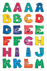 Image HERMA Buchstaben-Sticker A-Z, Papier, lustige Gesichter