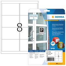 Image HERMA Wetterfeste Etiketten aus Spezialpapier, 99,1x67,7 mm