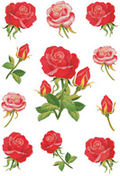 Image HERMA Sticker DECOR "Rosen