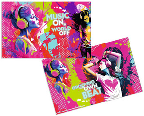 Image HERMA Schreibunterlage "Music Girl", (B)550 x (H)350 mm