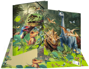 Image HERMA Eckspannermappe "Dino World", Karton, DIN A4