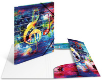 Image HERMA Eckspannermappe "Artline", PP, DIN A4, Music