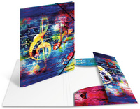 Image HERMA Eckspannermappe "Artline", PP, DIN A3, Music Maße: (B)315 x (T)4 x (H)440