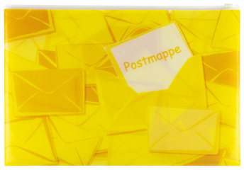 Image HERMA Postmappe mit Zipper, DIN A4, aus PP, gelb