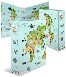 Image HERMA Kindergarten-Motivordner "Weltkarte", DIN A4