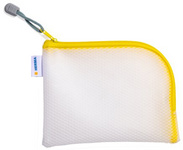Image HERMA Reißverschlusstasche "Mesh Bags", DIN A7, gelb