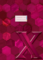 Image HERMA Heftschoner X, aus Karton, DIN A4, weinrot