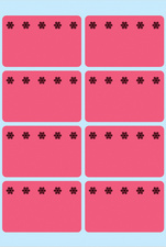 Image HERMA Tiefkühletiketten, 26 x 40 mm, leuchtrot