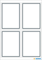 Image HERMA Buchetiketten oval, rot / grün / blau