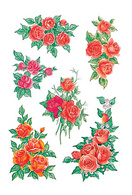 Image HERMA Sticker DECOR "Rosenbouquets