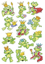 Image HERMA Sticker DECOR "Froschkönig