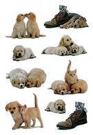Image HERMA Sticker DECOR "Hundewelpen