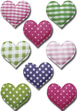 Image HERMA Sticker MAGIC "Herzen", Stoff