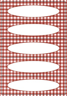 Image HERMA Haushalts-Etiketten Vichy-Karo, 76 x 23 mm, rot