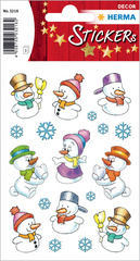 Image HERMA Weihnachts-Sticker DECOR "Schneemänner
