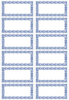 Image HERMA Haushalts-Etiketten Blaue Bordüre