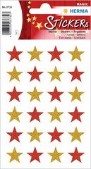 Image HERMA Weihnachts-Sticker MAGIC "Sterne", glittery