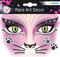 Image HERMA Face Art Sticker Gesichter "Pink Cat