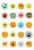 Image HERMA Sticker MAGIC "Crazy Suns", Puffy