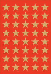 Image HERMA Weihnachts-Sticker DECOR "Sterne", 13 mm, gold