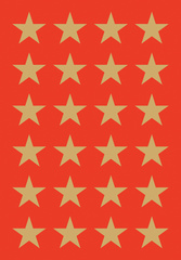 Image HERMA Weihnachts-Sticker DECOR "Sterne", 15 mm, gold