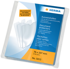 Image HERMA Ausweishülle, PP, 1-fach, 0,14 mm, 220 x 310 mm dokumentenecht, transpare