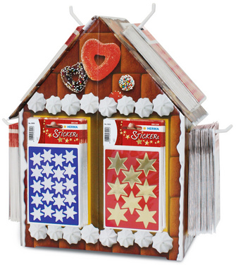 Image HERMA Weihnachts-Sticker DECOR, Thekendisplay Lebkuchenhaus