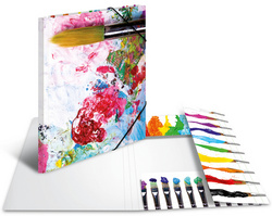 Image HERMA Eckspannermappe "Farben", aus Karton, DIN A3