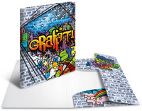 Image HERMA Eckspannermappe "Graffiti", aus PP, DIN A4