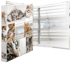 Image HERMA Ringbuch "Katzen", DIN A4, 4-Ring-Mechanik