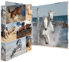 Image HERMA Ringbuch "Pferde", DIN A4, 4-Ring-Mechanik