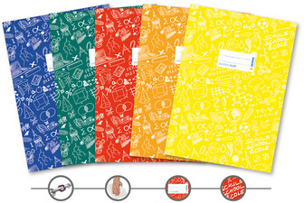 Image HERMA Heftschoner 5er Set A5 SCHOOLYDOO  (5 Farben)