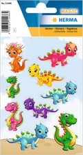 Image HERMA Sticker MAGIC "kleine Dinos", aus Glitterfolie
