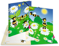 Image HERMA Eckspannermappe Tiere "Bienenwiese", Karton, DIN A4