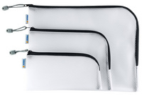 Image HERMA Reißverschlusstasche "Mesh Bags", 230 x 110mm, schwarz