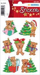 Image HERMA Weihnachts-Sticker DECOR "Weihnachtsbären"