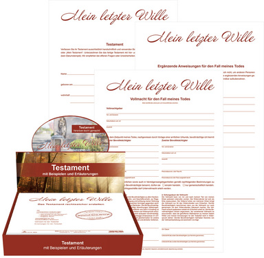 Image RNK Verlag Vordruck Testament "Mein letzter Wille", Display