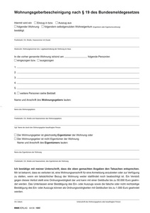 Image RNK Verlag Vordruck "Wohnungsgeberbescheinigung", DIN A4