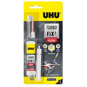 Image UHU 2-Komponenten-Klebstoff Turbo Fix Füssig Plastik, 10 g