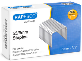 Image RAPESCO Heftklammern 53/6, verzinkt, 5.000 Stück