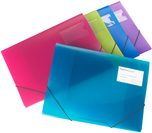 Image RAPESCO Eckspannermappe, DIN A4+, PP, transparent sortiert